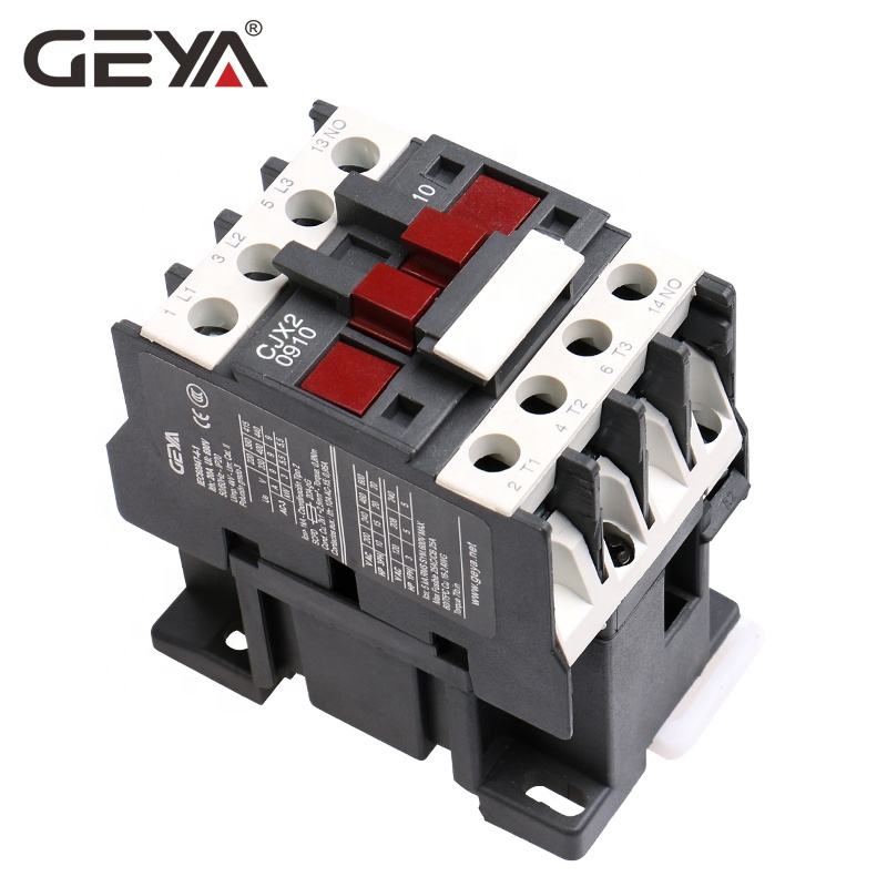 GEYA CJX2-0910 LC1D-0910 Din Rail Electric AC Contactor Magnetic 24V 110V 220V 380V 400V 440V