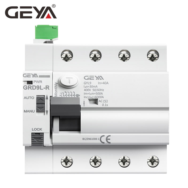 GEYA 4 Pole RCCB Circuit Breaker with Auto Remote Reclosing Function RS485 Control RCCB ELCB 4Pole Type a Type B RCCB
