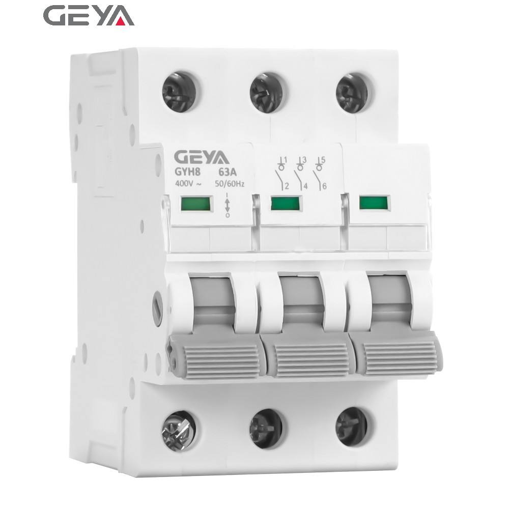 GEYA GYH8 3P 100A Isolator MCB Miniature Circuit Breaker ISOLATED SWITCH Manual Changeover Switch