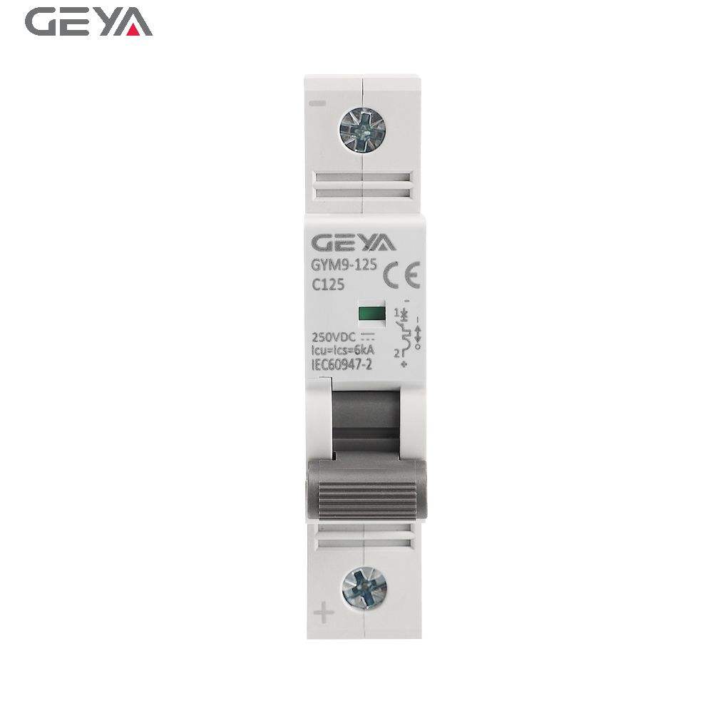 GEYA GYM9-125 DC 1P 80-125A Miniature Cut Breaker DC Mcb for Solar System 125a DC 1000v Breaker