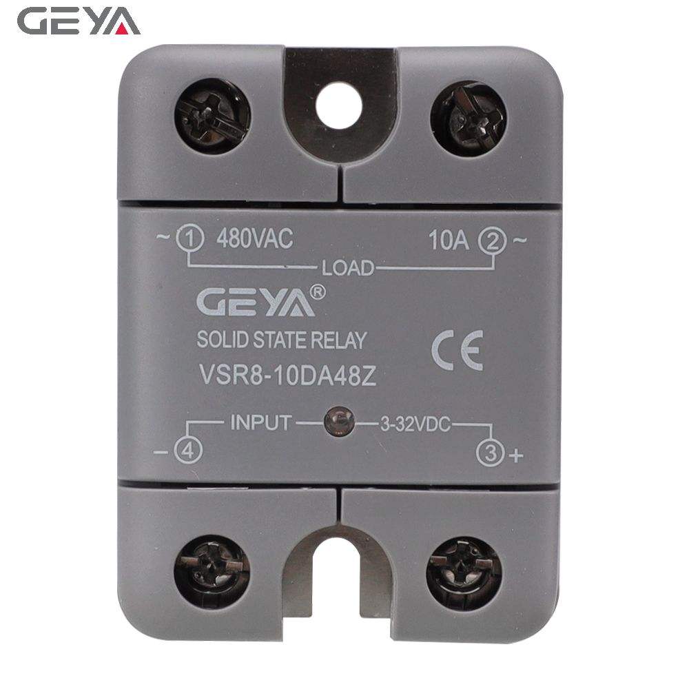 GEYA Single Phase DC Control Ac Din Rail Solid State Relay  Dc to Ac Ssr Relay Solid State