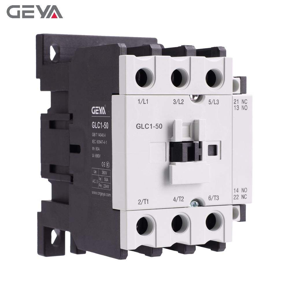 GEYA New Design Din Rail MC Magnetic Contactor Meta MEC AC Contactor Max 85A New GMC Contactor