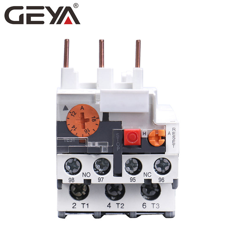GEYA LR2 D13 Telemecanique Thermal Overload Relay 0.1A  0.25A 0.4A 0.63A 1A 1.6A 2.5A 4A 6A 8A 10A 25A Thermal Relay Factory
