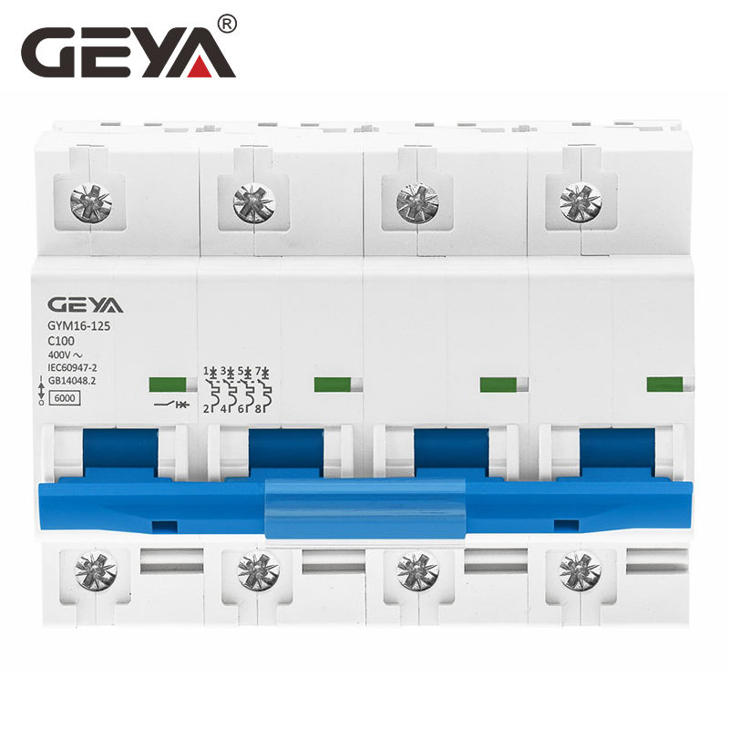 GEYA GYM16-125  80A 100A 125A AC DC MCB Switches Modular Miniature Circuit Breaker
