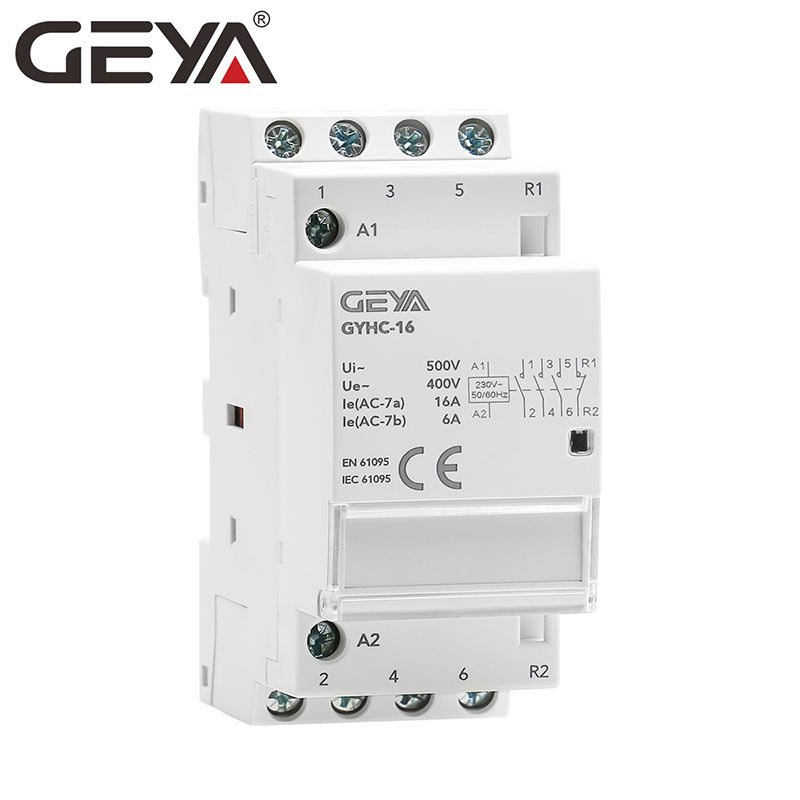 GEYA 3NO1NC 16A Smart Home Automation Module AC Contactor Din Modular Contactor