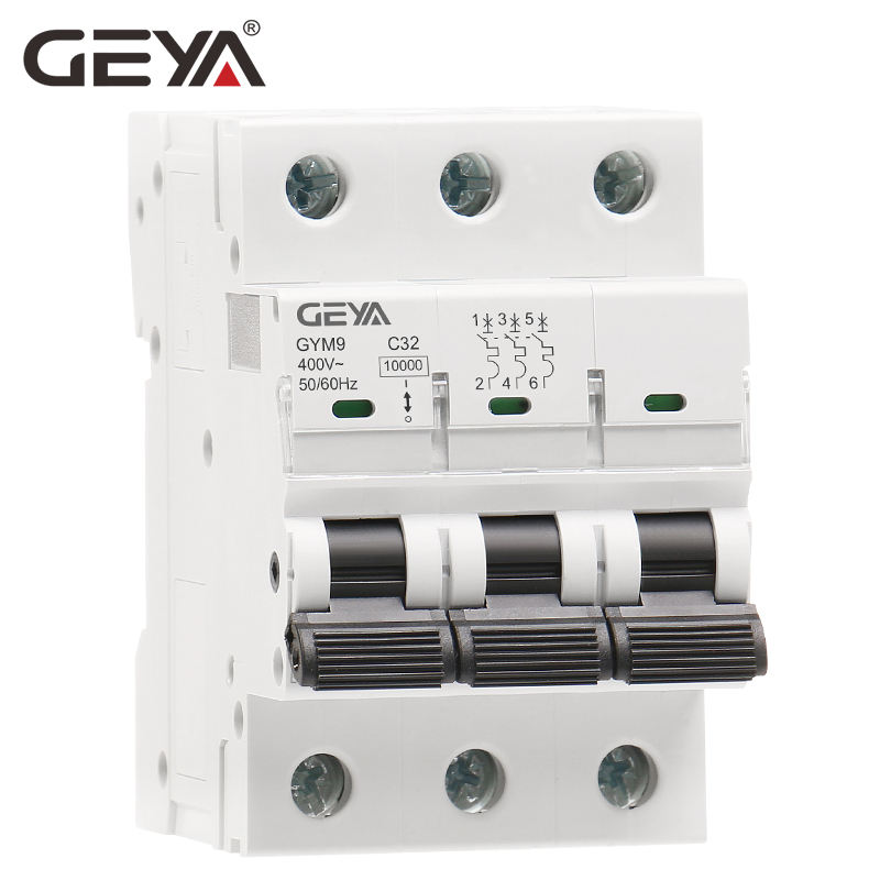 GEYA GYM9H 3P 63A MCB Real 10KA Miniature Circuit Breaker Mcb IC60N MCB CIRCUIT BREAKER