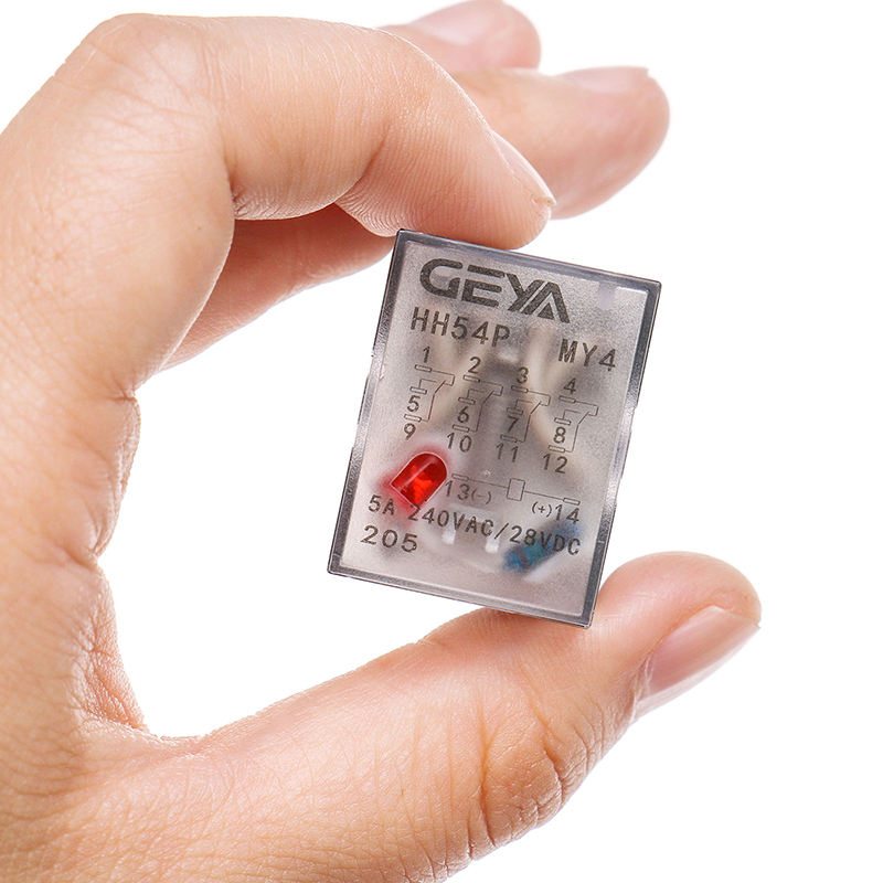 GEYA HH54P AC110V AC380V DC220V AC220V DC110V AC110V AC48V DC48V AC12V DC12V DC24V AC24V Intermediate General Purpose Relay