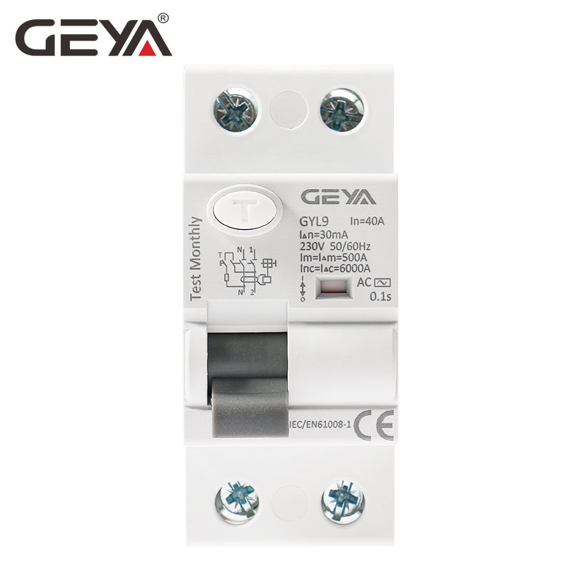 GEYA Wenzhou Direct Factory for GYL9 Earth Leakage Circuit Breaker 3Phase+N ELCB 10mA 500mA RCCB