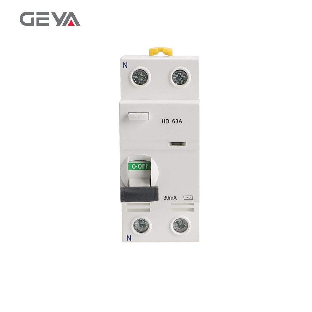 GEYA IlD 2P Red Copper Electromagnetic RCD Over-voltage protection Circuit Breaker RCCB Residual Current Circuit Break Magnetic