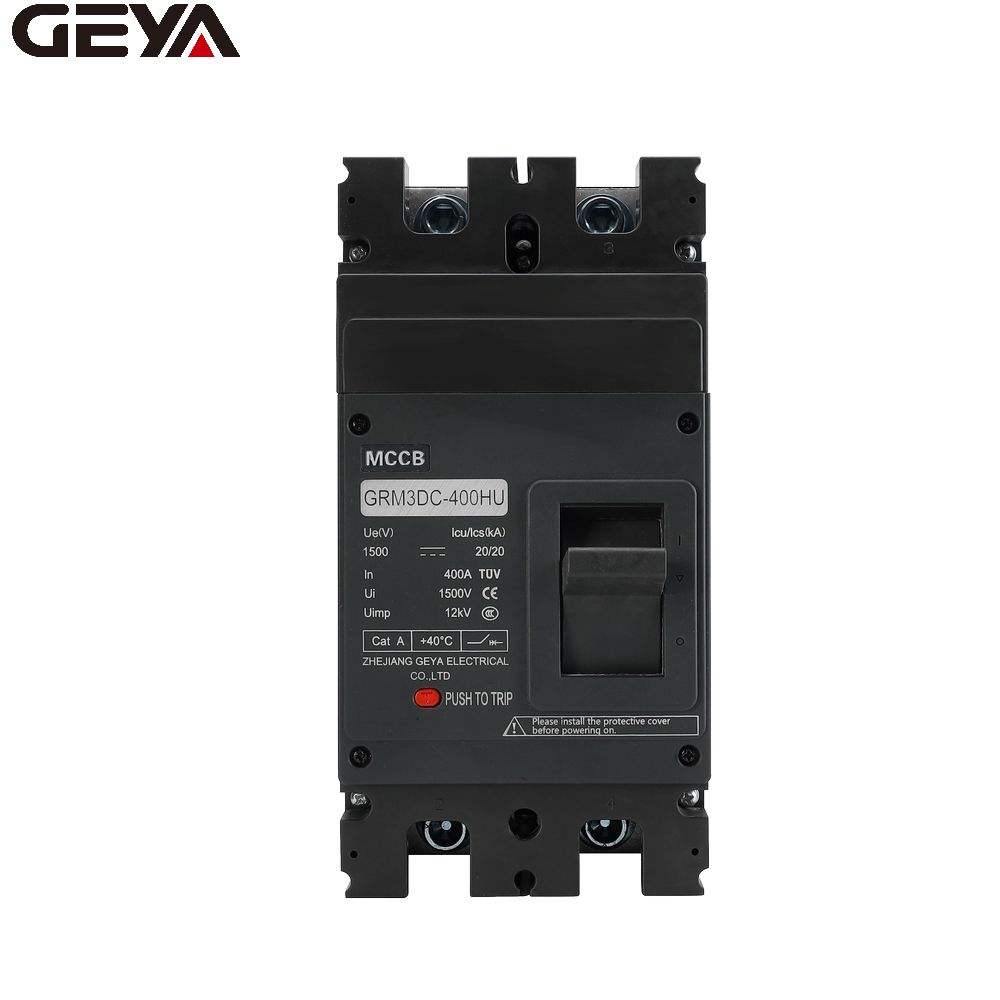 GEYA GRM3DC-400HU-2P 250A-400A DC1500V 2P 400A DC MCCB Circuit Breaker for DC Distribution Systems