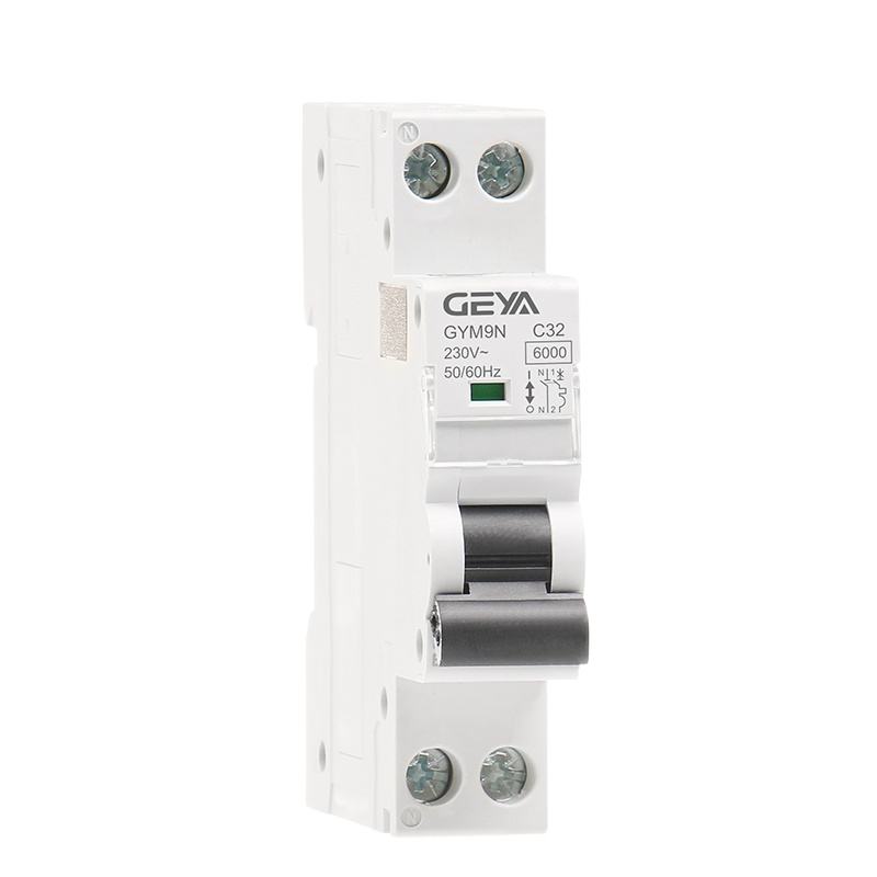 GEYA MCB GYM9N 1P+N 6A 10A 16A 20A 25A 32A 40A 220V 400V AC Mini Circuit Breaker