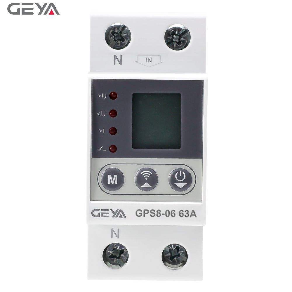 GEYA WiFi  Intelligent Digital Over and Under Adjustable Voltage/Current Protector Overvoltage Undervoltage Electric Relay TUYA