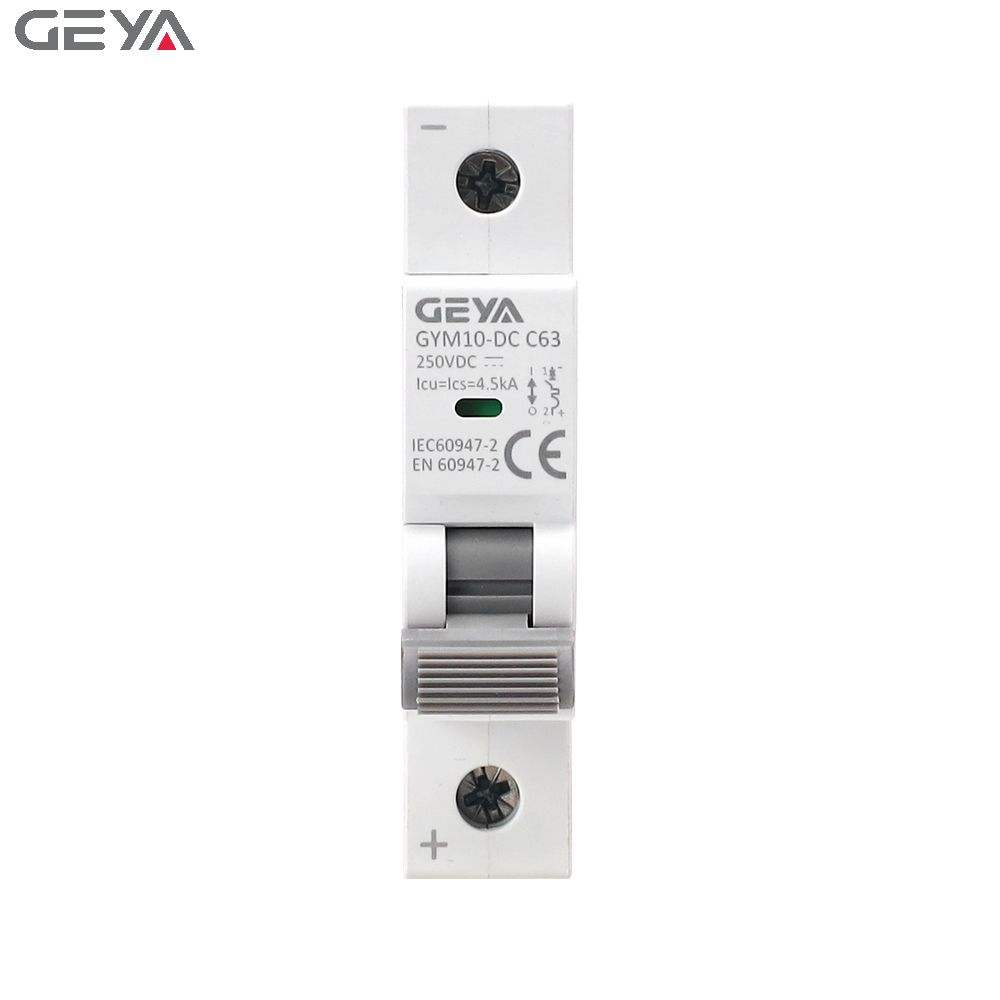 GEYA Professional Manufacturer Dc Mcb Solar Breaker 1000V DC Circuit Breaker 6ka 32A Miniature Circuit Breaker DC MCB