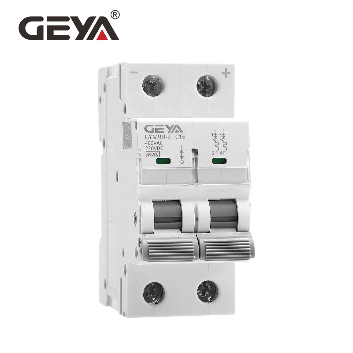 GEYA GYM9H-Z-2P AC DC MCB 2 Phase Geya Dc 2p Circuit Breaker Circuit Breaker