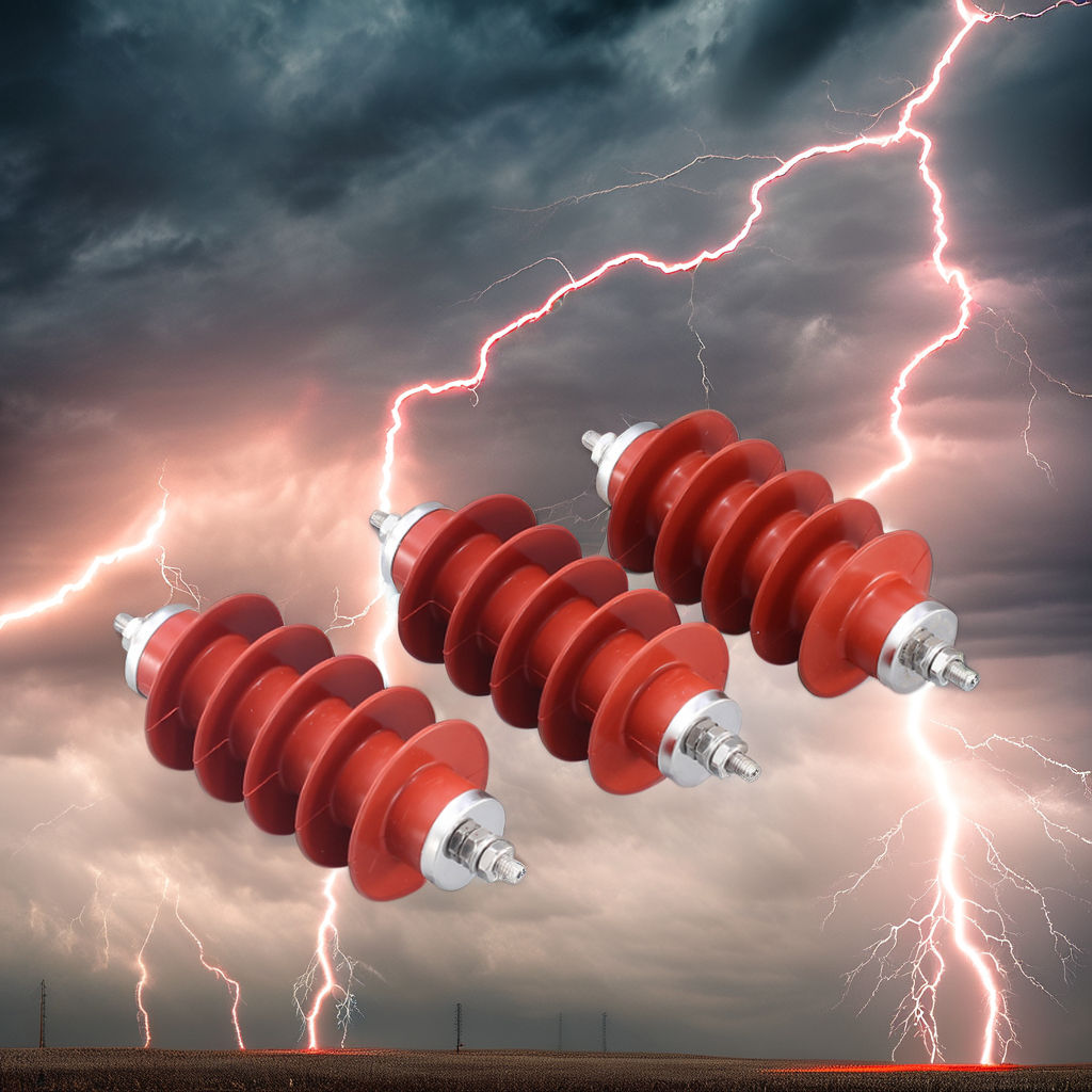 HY5WR Series Silicone Rubber Lightning Arrester Zinc Oxide Polymer Surge Protector for Intelligent Capacitor Electrical Type